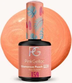 Pink Gellac - Glamorous Peach - Gellak - Vegan - Oranje - Glanzend - 15ml -Modecosmetica 1043x1200 1