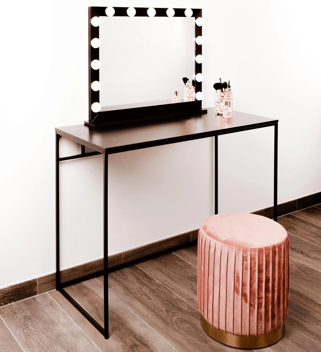 Make Up Spiegel Met Verlichting | Vivo | Hollywood Spiegel | Zwart | Touch | 3 Standen | 70x54 5 Make Up Spiegel Met Verlichting | Vivo | Hollywood Spiegel | Zwart | Touch | 3 Standen | 70x54 - Image 5