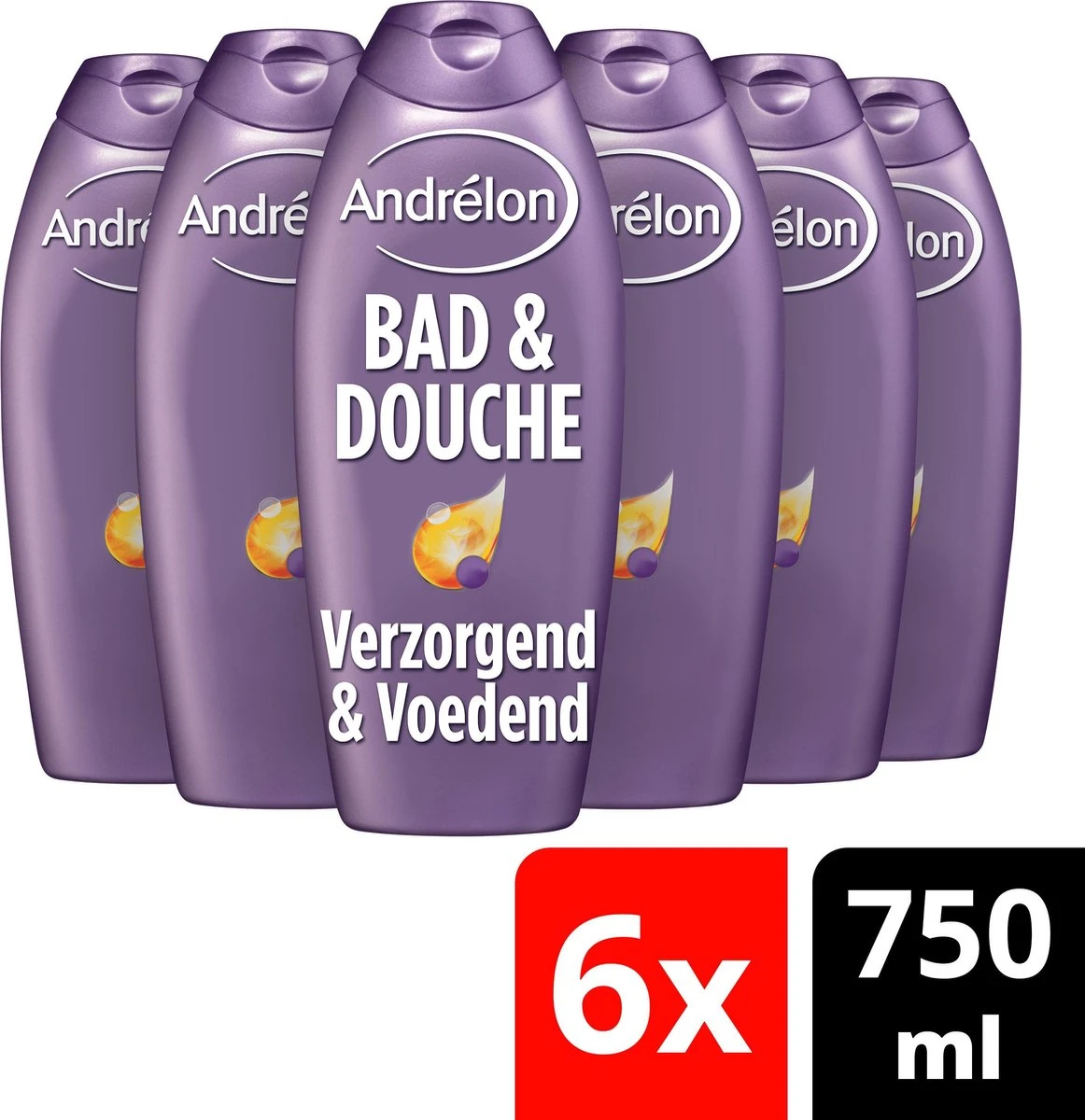 Andrélon 2in1 Bad & Douchegel - 6 X 750 Ml - Voordeelverpakking 3 Andrélon 2in1 Bad & Douchegel - 6 X 750 Ml - Voordeelverpakking - Image 3