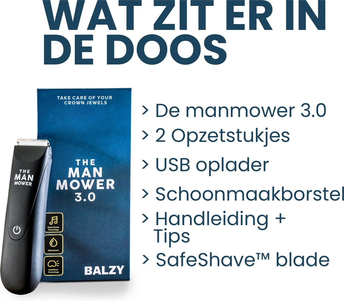 BALZY BushBuster 3.0 - Trimmer - Scheerapparaat - Haartrimmer - Bodygroomer - SafeShave Technologie - Waterdicht - Veilig Scheren - Oplaadbaar 8 BALZY BushBuster 3.0 - Trimmer - Scheerapparaat - Haartrimmer - Bodygroomer - SafeShave Technologie - Waterdicht - Veilig Scheren - Oplaadbaar - Image 8