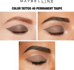 Maybelline Eye Studio Color Tattoo Oogschaduw - 40 Permanent Taupe/bruin 23 Maybelline Eye Studio Color Tattoo Oogschaduw - 40 Permanent Taupe/bruin -Modecosmetica 1200x1138 2