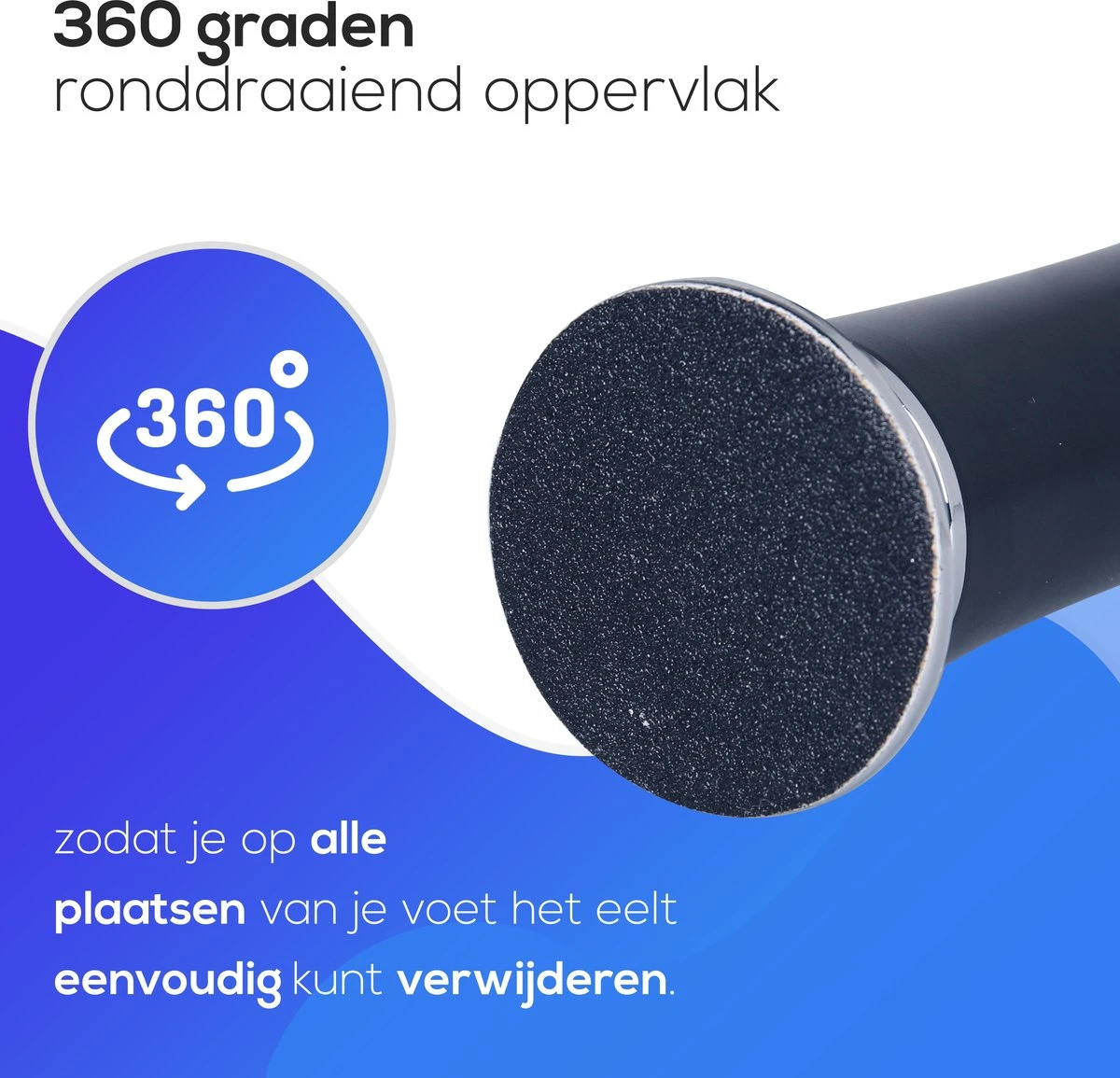 LifeWise Elektrische Eelt Verwijderaar - Voetvijl - 60 Vervangbare Schuurpads - Netstroom Adapter 2 LifeWise Elektrische Eelt Verwijderaar - Voetvijl - 60 Vervangbare Schuurpads - Netstroom Adapter - Image 2