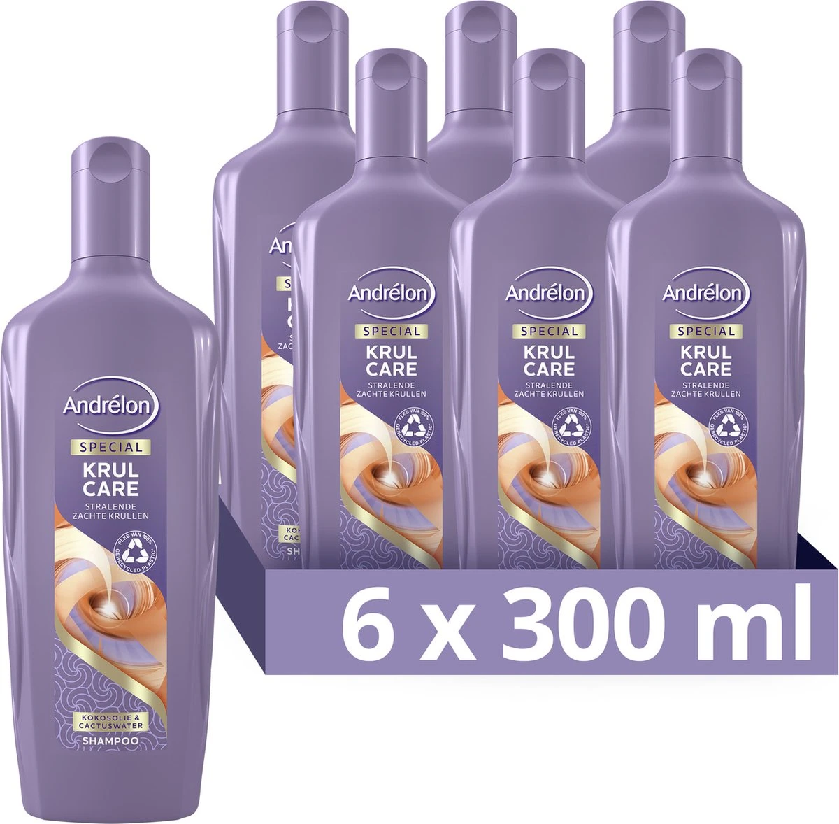 Andrélon Krul Care Shampoo - 6 X 300 Ml - Voordeelverpakking 1 Andrélon Krul Care Shampoo - 6 X 300 Ml - Voordeelverpakking