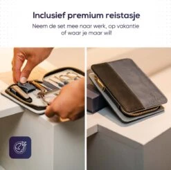 Skeraxo 8-delige Luxe Verschillende Tools - Professioneel Manicure Set & Pedicureset Met Nagelvijl & Nageltang – Behandeling Nagels En Huid -Modecosmetica 1200x1195 1