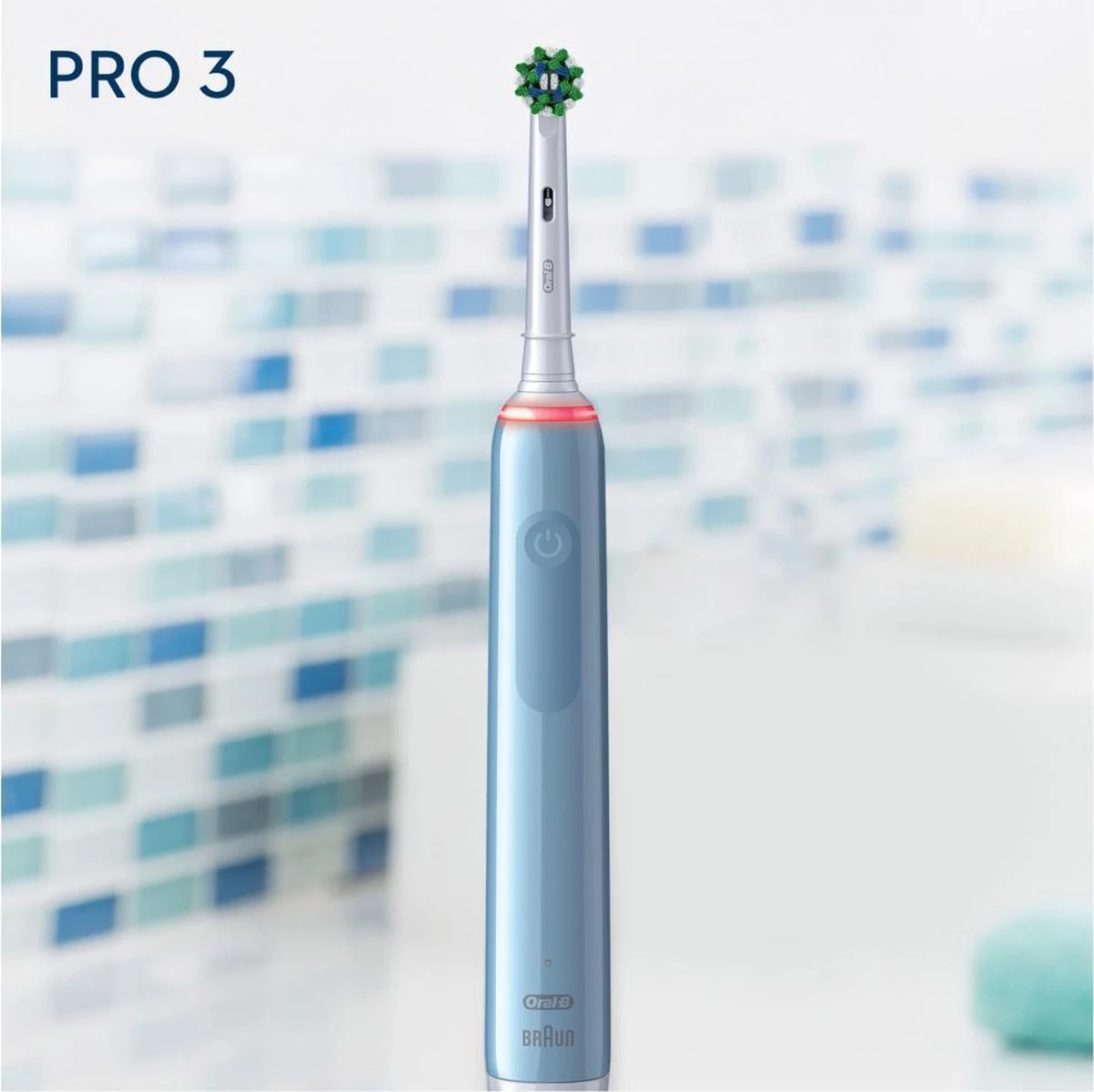 Oral B Oral-B Pro 3 - 3000 - Elektrische Tandenborstel - Ontworpen Door Braun - Blauw 4 Oral B Oral-B Pro 3 - 3000 - Elektrische Tandenborstel - Ontworpen Door Braun - Blauw - Image 4