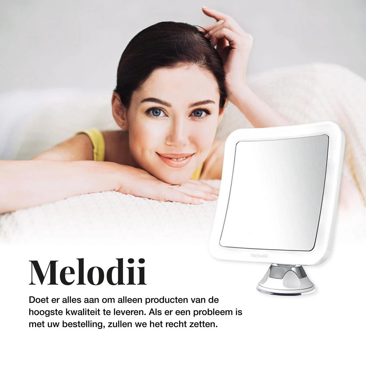 Melodii ML10X - Make Up Spiegel Met LED Verlichting - Scheerspiegel - 10x Vergroting - Met Tru-Daylight Verlichting - Voor Hem En Voor Haar 8 Melodii ML10X - Make Up Spiegel Met LED Verlichting - Scheerspiegel - 10x Vergroting - Met Tru-Daylight Verlichting - Voor Hem En Voor Haar - Image 8