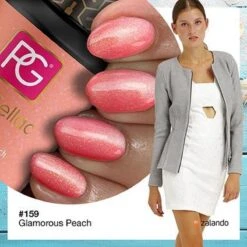Pink Gellac - Glamorous Peach - Gellak - Vegan - Oranje - Glanzend - 15ml -Modecosmetica 1200x1200 220