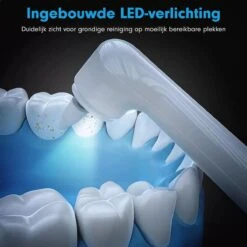 DEN-T® PRO P350 Elektrische Tandenpolijster - Wit - 5 Standen - 5 Opzetstukken - Polijstmachine - Polijstset - Tanden Polijsten - -Modecosmetica 1200x1200 297