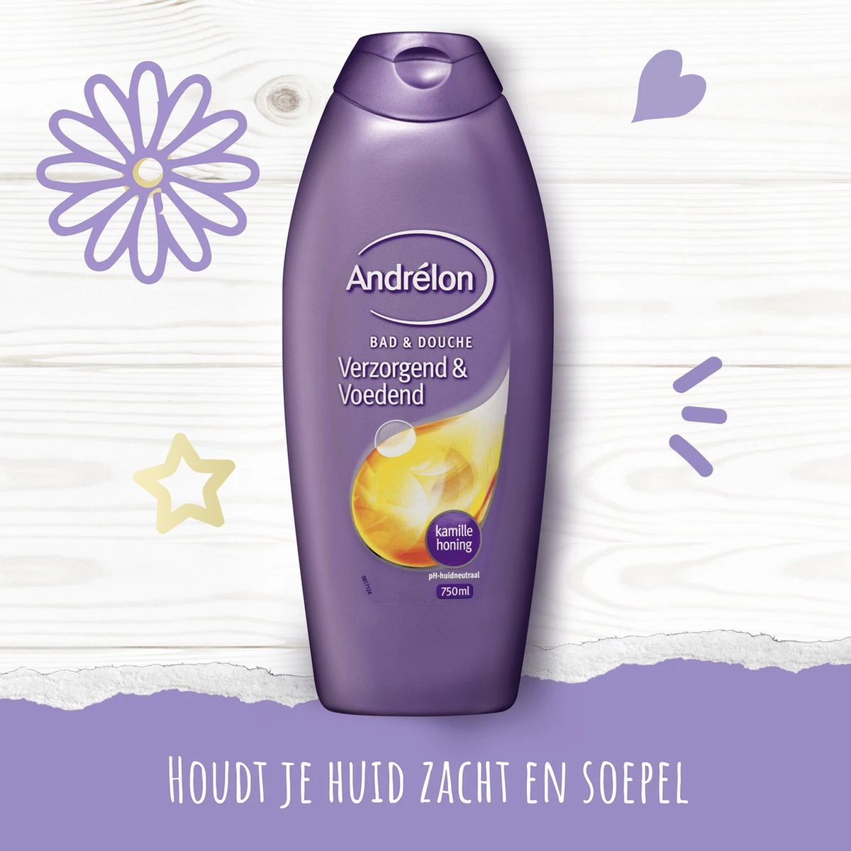 Andrélon 2in1 Bad & Douchegel - 6 X 750 Ml - Voordeelverpakking 5 Andrélon 2in1 Bad & Douchegel - 6 X 750 Ml - Voordeelverpakking - Image 5