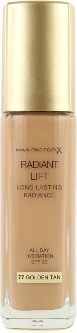 Max Factor Radiant Lift FD - 77 Golden Tan 18 Max Factor Radiant Lift FD - 77 Golden Tan -Modecosmetica 279x1200 5