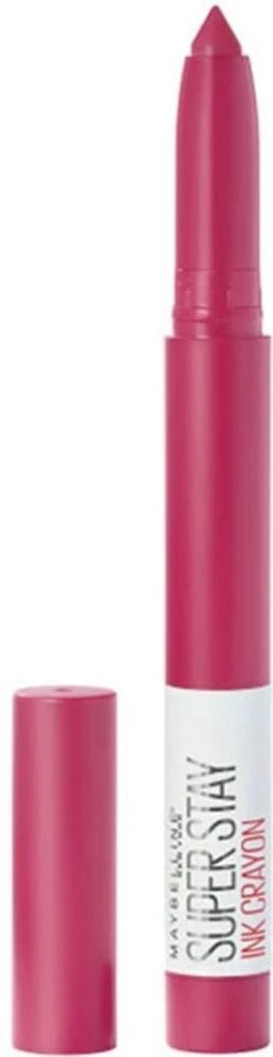 Maybelline SuperStay Ink Crayon Matte Lippenstift - 35 Treat Yourself - Roze -14 Gr -Modecosmetica 311x1200 1