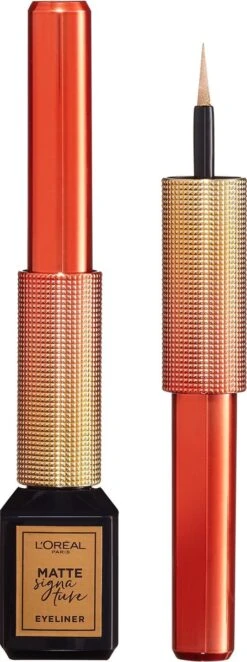 L’Oréal Paris Paris Electric Nights Superliner Matte Signature Eyeliner - Limited Edition – 10 Gold – Goud -Modecosmetica 448x1200 1