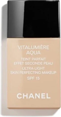 Chanel Vitalumiere Aqua Foundation - 30 Beige - SPF15 - 30 Ml 20 Chanel Vitalumiere Aqua Foundation - 30 Beige - SPF15 - 30 Ml -Modecosmetica 626x1200 1