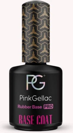 Pink Gellac - Rubber Base - Base Coat Gellak - Extra Stevig Voor Broze Nagels