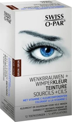 Swiss O Par - Wenkbrauw- En Wimperverf Bruin 1 Set -Modecosmetica 710x1200