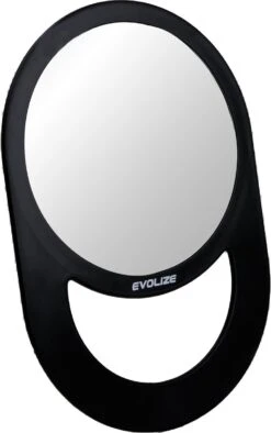 Evolize Onbreekbare Spiegel Met Handvat - Ø 16,5 Cm - Ophangbaar - Rond - Handspiegel - Kappersspiegel - Reisspiegel - Make Up - Afmeting: 28 X 19 Cm - Zwart -Modecosmetica 753x1200 2