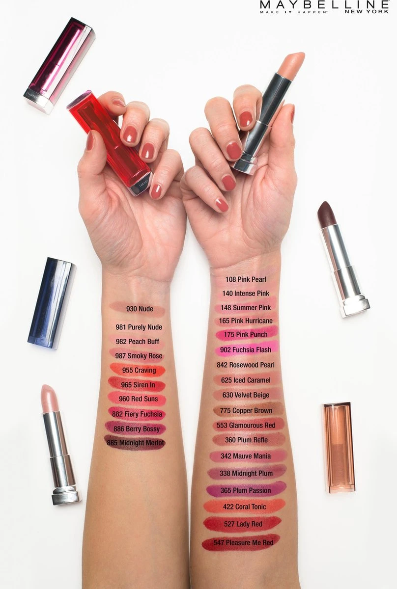 Maybelline Color Sensational - 165 Pink Hurricane - Roze - Lippenstift 4 Maybelline Color Sensational - 165 Pink Hurricane - Roze - Lippenstift - Image 4