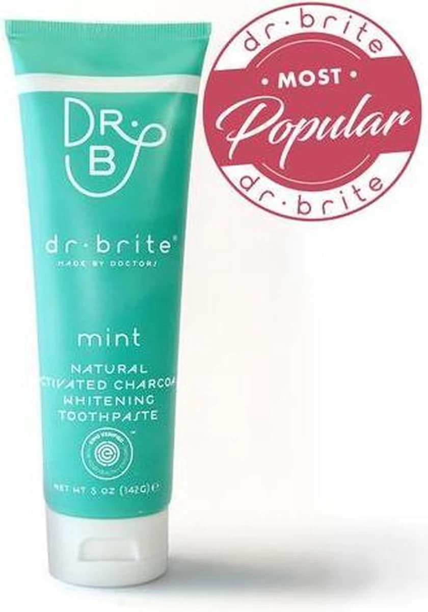 Dr. Brite 100% Natuurlijke Tandpasta Met Charcoal (houtskool) Voor Witte Tanden En Gezond Tandvlees 2 Dr. Brite 100% Natuurlijke Tandpasta Met Charcoal (houtskool) Voor Witte Tanden En Gezond Tandvlees - Image 2
