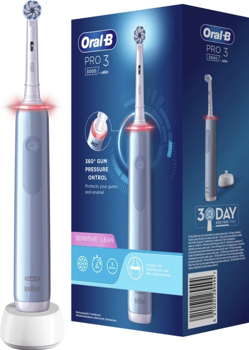 Oral B Oral-B Pro 3 - 3000 - Elektrische Tandenborstel - Ontworpen Door Braun - Blauw 1 Oral B Oral-B Pro 3 - 3000 - Elektrische Tandenborstel - Ontworpen Door Braun - Blauw