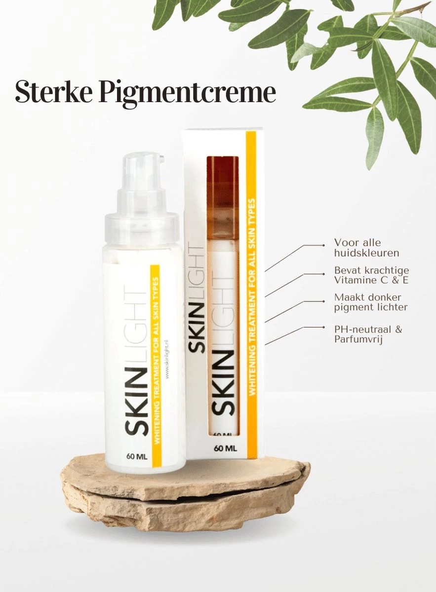Skinlight Huidbleekcreme - 60ml - Alle Huidtypes - Maakt De Huid Tot 3 Tinten Lichter 3 Skinlight Huidbleekcreme - 60ml - Alle Huidtypes - Maakt De Huid Tot 3 Tinten Lichter - Afbeelding 3