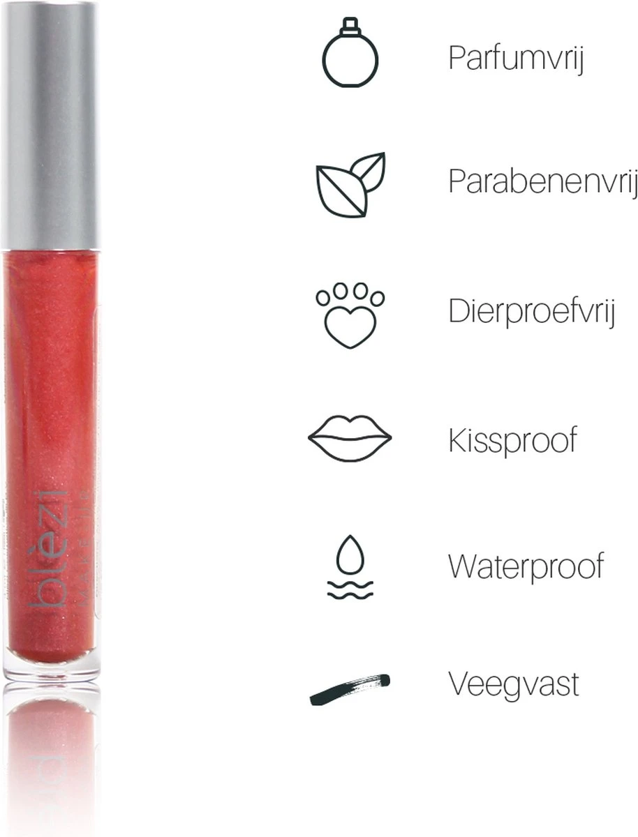 Blèzi® Lip Fix 70 Brilliant Cherry - Lipstick - Lippenstift Langhoudend - Rood Roze 5 Blèzi® Lip Fix 70 Brilliant Cherry - Lipstick - Lippenstift Langhoudend - Rood Roze - Image 5