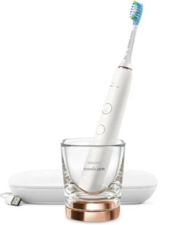 Philips Sonicare DiamondClean 9000 HX9911/94 - Luxe Elektrische Tandenborstel - Wit En Rosé Goud -Modecosmetica 918x1200