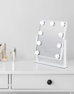 Bright Beauty Vanity Make Up Spiegel Met Verlichting - Wit - Dimbaar Met Drie Lichtstanden -Modecosmetica 953x1200